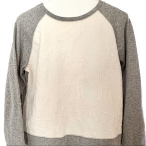 a.new.day Long Sleeve Textured Front Top